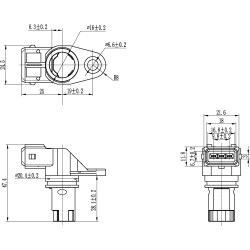 Camshaft Position Sensor replacing BOSCH 0986280412 / RENAULT 8200038472 / HELLA 6PU009121-391
