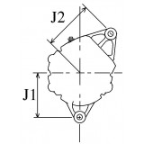 Alternateur NEUF 100 AH remplace Volvo 872235 / 873633 / 873770 / Iskra IA1450