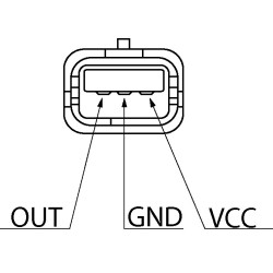 Capteur de pression atmopsherique sustituye Bosch 0261230057 / Beru 824311012