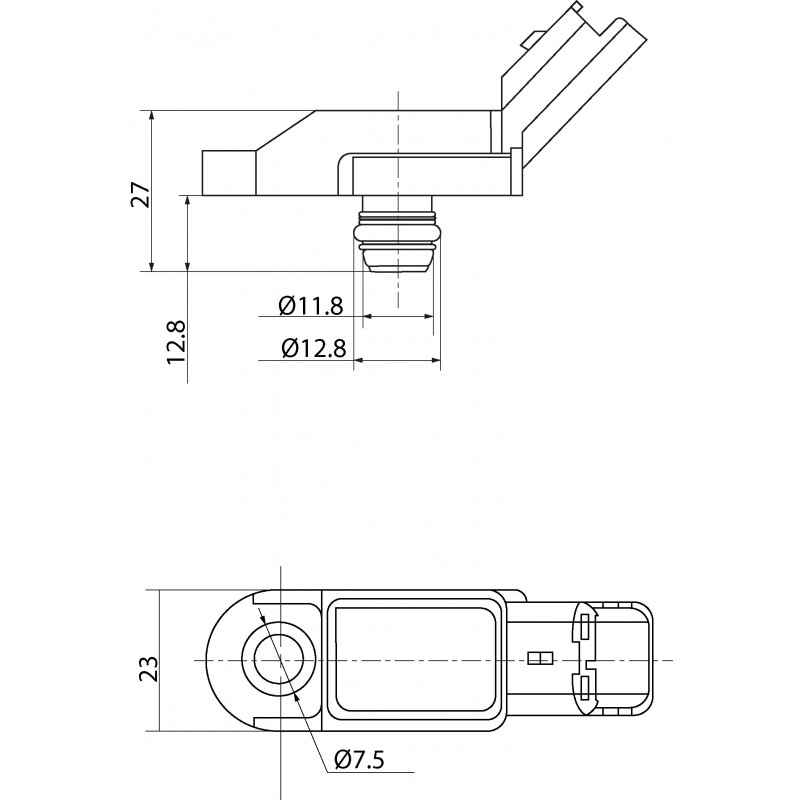Capteur de pression atmopsherique sostituisce Bosch 0261230057 / Beru 824311012