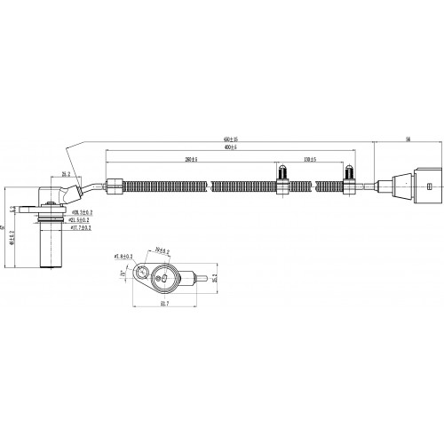 Capteur de position Ersetzt VW 038907319D / 038957147F / VEMO V10-72-0920