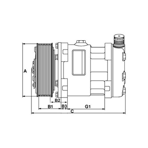 Compressore dell&#039;aria condizionata si sostituisce DENSO DCP32014 / DCP32016 / DCP32018