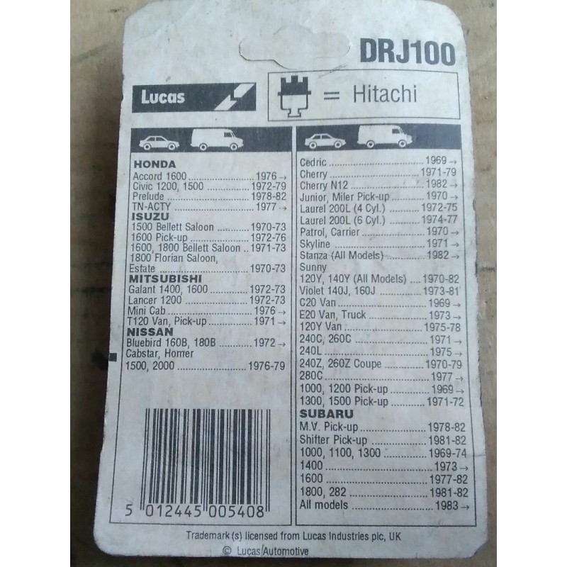 Rotor d'allumage LUCAS DRB192