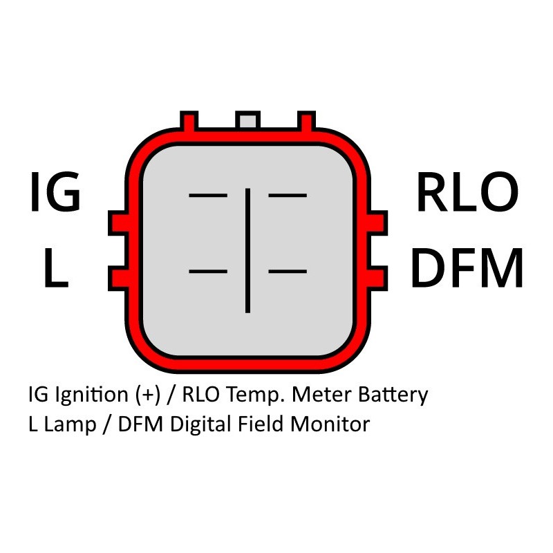 Alternatore equivalente Denso 104210-4980 / 104210-4981 / 104210-4982 / 104210-4983