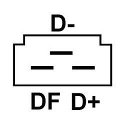 Regulador para alternador Ducellier 7562a / 7562b / 7562c