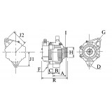 Alternator replacing 101211-7370 / 27060-70500