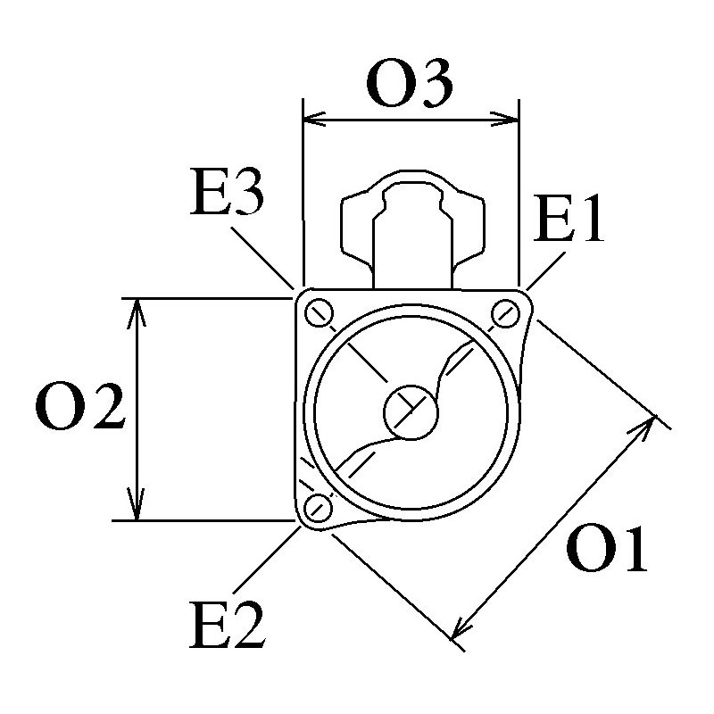 Starter équivalent 2873A013 / 2873A101 / 27477A / 27412