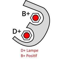 Lichtmaschine ISKRA 11201498 / 2121-43701010 / 21214-3701010 / 9412-3701 / aak5105 / MG534