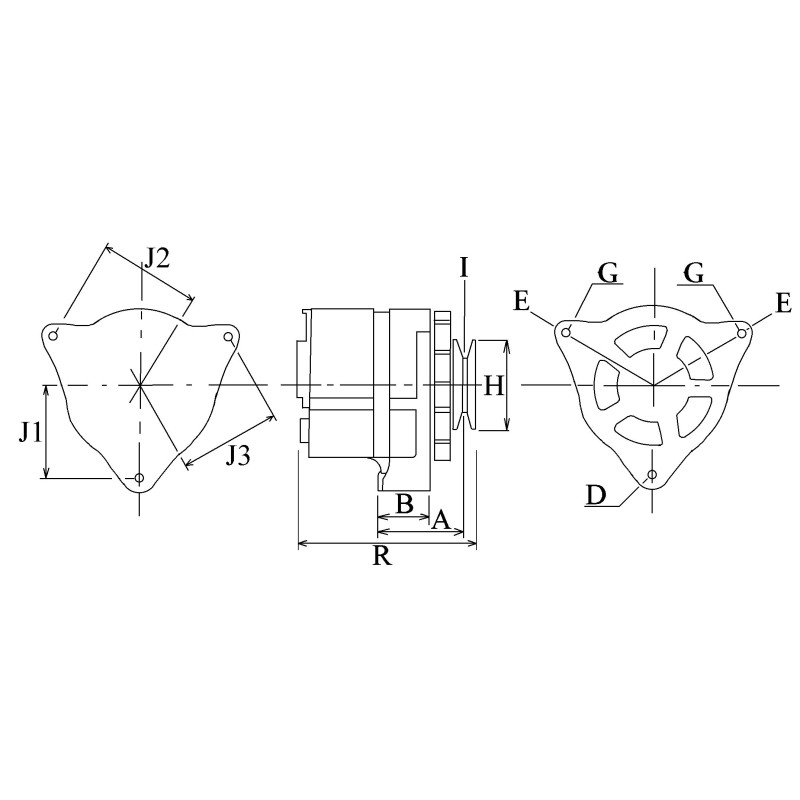 Alternatore sostituisce Valéo A0002655301 / A0002655300 / 425300