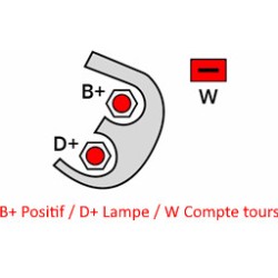 Alternateur équivalent A13VI42 / A13VI69 / A13VI155 / 2541895B / 2541656C