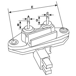 Regler für lichtmaschine  MITSUBISHI A001T02871 / A001T03476 / A001T22071 Regler für lichtmaschine  MITSUBISHI A001T02871 / A001T03476 / A001T22071
