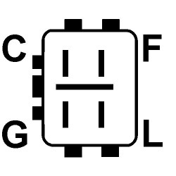 Alternateur équivalent A005TA0091 / A005TA0991 / A5TA0091 / A5TA5491 / AHGA24 / AHGA35