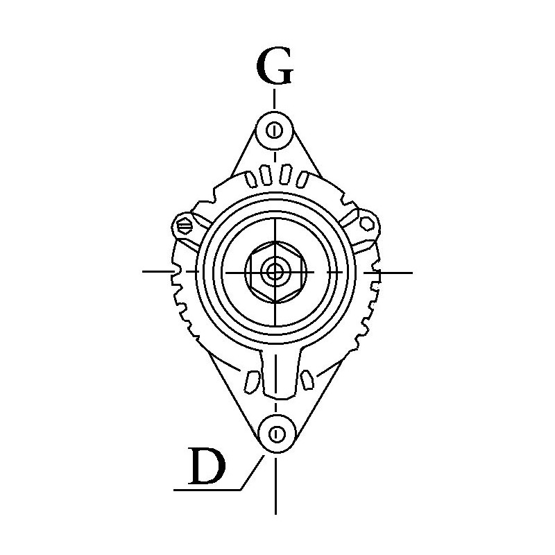 Alternateur équivalent 101210-0940 / 132222929 / 6204256 /