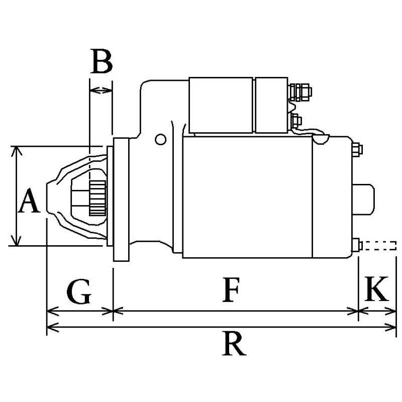 Démarreur équivalent 8200538751 / 8200665518 / M000T45971 / M000T45971ZT