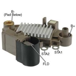 Regulador para alternador valéo A13VI217 / A13VI218 / A14VI17  / 2541841 