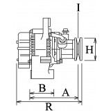 Alternator replacing LR1100-725 / LR1110-710 / LR1110-709 / LR1110-725 / LR1110-711 / LR1110-703