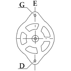 Alternateur équivalent SG12B011 / SG12B025 / SG12B054 / 2542233 / 2542233A Alternateur équivalent SG12B011 / SG12B025 / SG12B054 / 2542233 / 2542233A