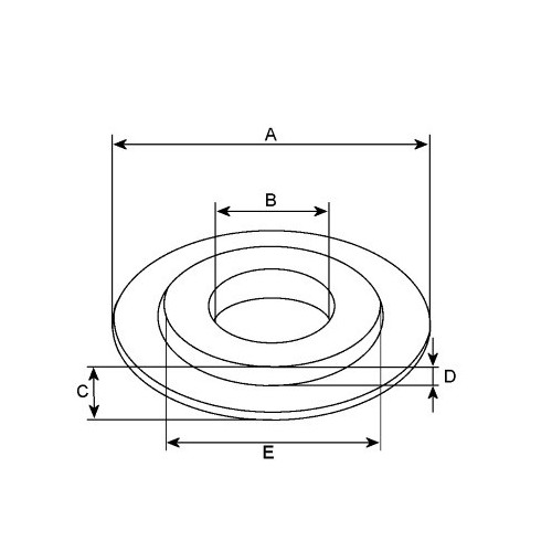 Rondelle pour démarreur DELCO REMY 10455004 / 10455007 / 10455016 / 10455017,