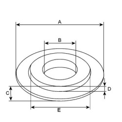 Rondelle para motor de arranque Delco remy 10455004 / 10455007 / 10455016 / 10455017,