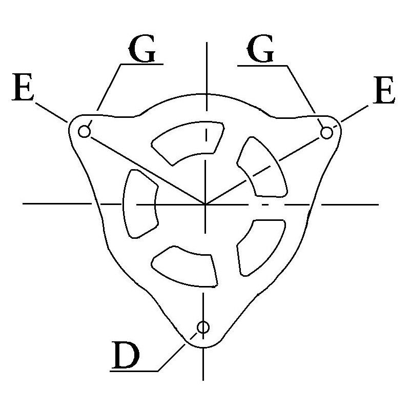 Alternateur équivalent 0123510073 / 0124615055 / ERR6413 / ERR6413E