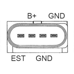 Bobine d'allumage équivalent 0986221023 / 036-905-100A / 036-905-100B