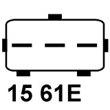 Alternatore equivalente A14VI28 / 437116 / 12312247389 / 0986044841