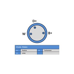 Alternatore sostituisce Bosch 0120468999 / 0120468139 / 0120468130