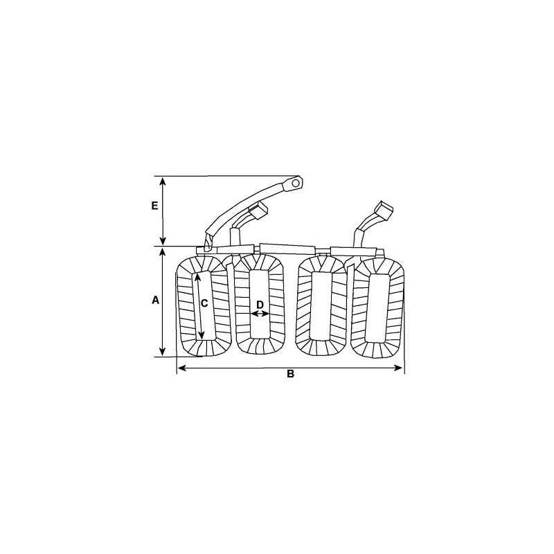 Jeu d'inducteur pour démarreur Bosch 0001208006 / 0001208014 / 0001208017 Jeu d'inducteur pour démarreur Bosch 0001208006 / 0001208014 / 0001208017