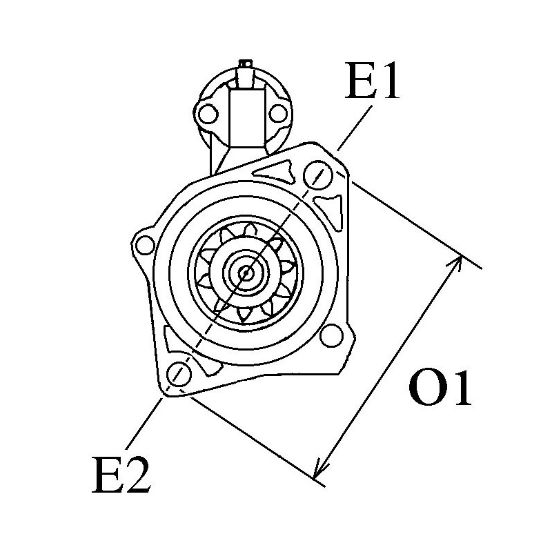 Anlasser équivalent 0001125055 / 0001125056 / 0986021630