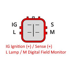 Lichtmaschine ersetzt 27060-3071 / 104210-4100 / 104210-4101 / 104210-5590