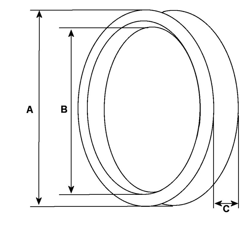 Bague per motorino di avviamento Hitachi S114-232 / S114-237 / S12-19 / S12- 19C / S12-19K / S12-24A