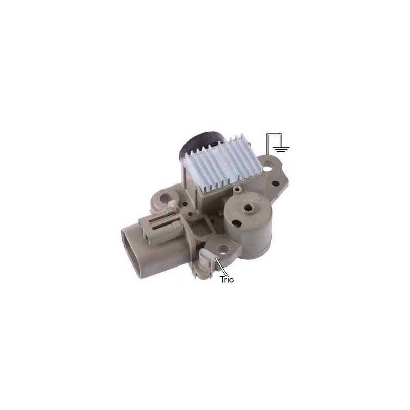 Regolatore per alternatore VALEO TA000A28801 / KIA 0K2A2-18-300 / 0K30D-18-300 / 0K9B0-18-300 / 0K9B1-18-300 / 0K9B3-18-300