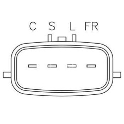 Regler für lichtmaschine KIA 37300-39435RU / 37300-39600 / MANDO AB112145