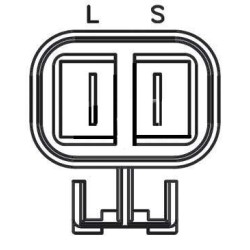 Regulador para alternador Hyundai 37300-41701 / Kia 0K800-183-00 / OK800-183-00 / Valeo AD250453