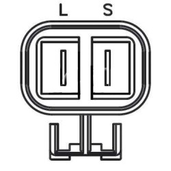 Regulador para alternador Mando AB111033, AB111057 / Valeo TA000A20801