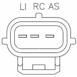 Regulador para alternador Denso 102211-8070 / 1022118042 / DAN1124 / DAN505