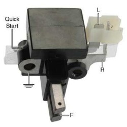 Regulador para alternador MITSUBISHI A001T23479 / A001T23579 / A001T25479 / A001T32779 / A001T32779