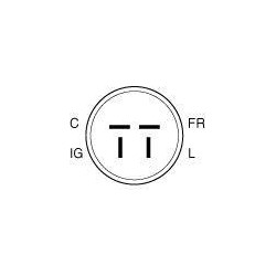 Regulador para alternador MITSUBISHI A001T02291 / A001T02291ZC / A001T02292 / A001T02292ZC / A001T04892 / A001T04892ZC