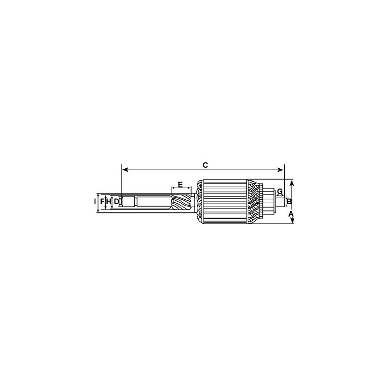 Armature for starter BOSCH 0001362005 / 0001362006 / 0001362034 / 0001362035 Armature for starter BOSCH 0001362005 / 0001362006 / 0001362034 / 0001362035