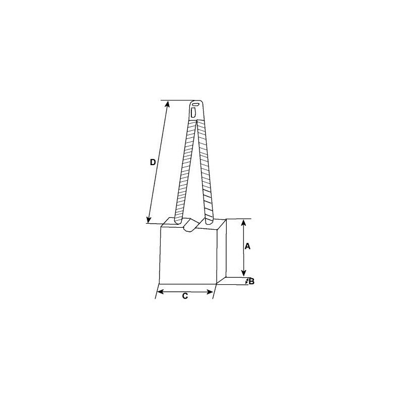 Juego de escobillas para motor de arranque Delco remy 10461041 / 10461045 / 10461046