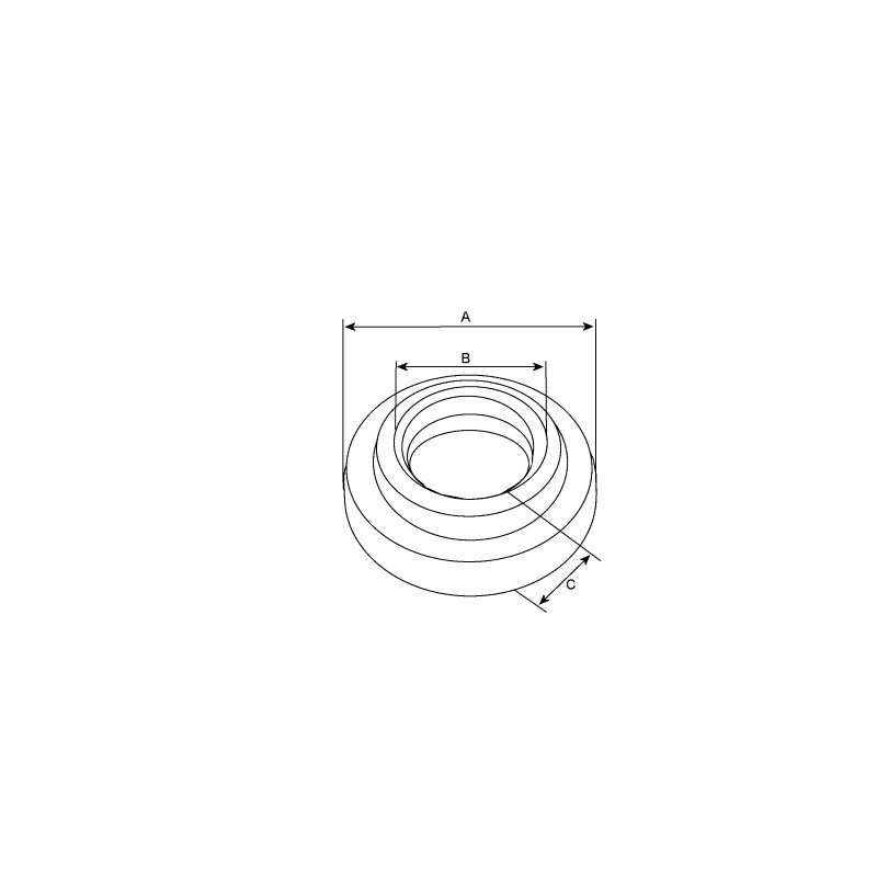 Joint spi per motorino di avviamento Mittsubishi M008T61671 / M008T62671 / M008T70371