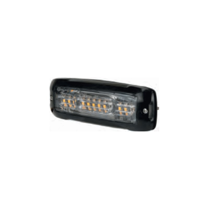 Led flash amber 12-24 volts E approval / 12 LED