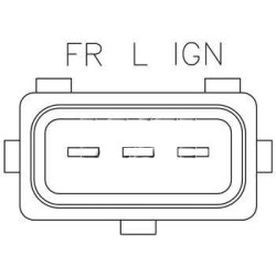 Regulador para alternador Bosch 0120465013 / 0120465014 / 0123315013 / 0123315022