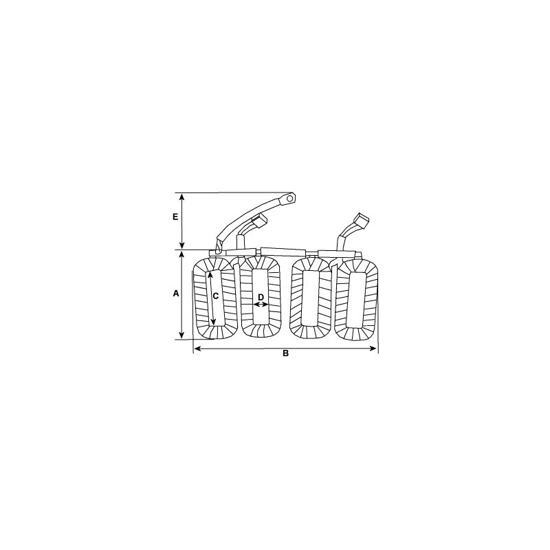 Jeu d'inducteurs pour démarreur Bosch 0001211223 / 0001211224 / 0001211241 Jeu d'inducteurs pour démarreur Bosch 0001211223 / 0001211224 / 0001211241