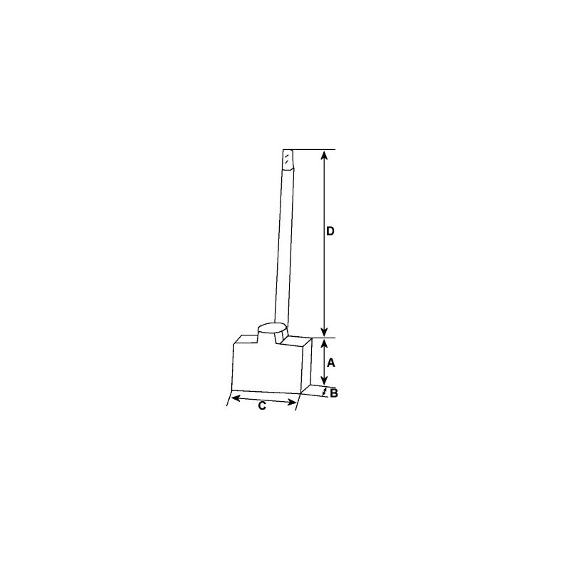 Set di spazzole per motorino di avviamento Bosch 0001367005 / 0001367049 / 0001367070 Set di spazzole per motorino di avviamento Bosch 0001367005 / 0001367049 / 0001367070