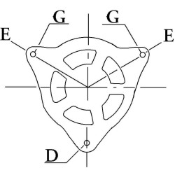 Alternateur remplace A4TA8494 / A004TA0594 / A004TA8494 pour Iveco