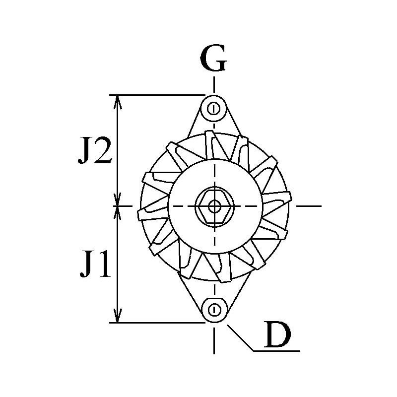 Alternateur remplace A002TN1798 / A002TN1798A / A002TN1798AM / 0986045601