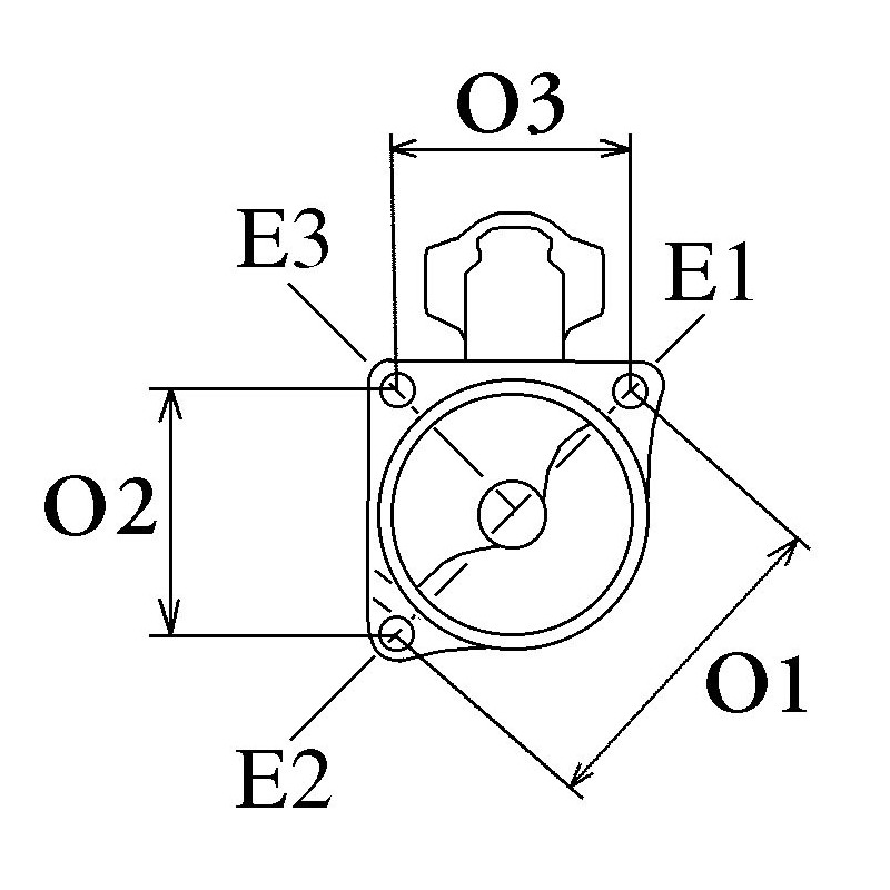 Anlasser équivalent 0001138053 / 0001138054 / 0001138061 / 0001138062