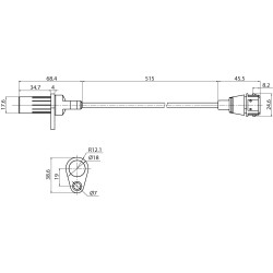 Capteur de position sustituye 0261210114 / 0261210124 / 55187333 / 7787256