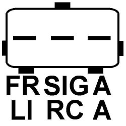 Regulador para alternador Ford 1S7Z-10346-BE / 2S6T-10300-AA / 2S6T-10300-AB